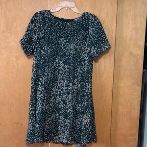 DKNY Teal and White Floral Dress